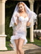 Еротичний костюм нареченої "Благочестива Марта" One Size White: сукня, рукавички, фата | 6667392 | фото 3