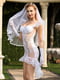 Еротичний костюм нареченої "Благочестива Марта" One Size White: сукня, рукавички, фата | 6667392 | фото 4