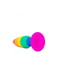 Силіконова анальна пробка Hiperloo Silicone Rainbow Plug L (діаметр 3,9 см, довжина 13,1 см) | 6671301 | фото 3
