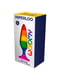 Силіконова анальна пробка Hiperloo Silicone Rainbow Plug L (діаметр 3,9 см, довжина 13,1 см) | 6671301 | фото 4