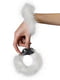 Наручники металеві Handcuffs White з білою пухнастою обробкою | 6673473 | фото 3