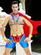 Чоловічий еротичний костюм супермена "Готовий на все Стів" S/M: плащ, портупея, шорти, манжети | 6673946 | фото 3