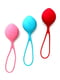 Набір вагінальних монолітних кульок (3 пари; діаметр - 3,8 см, вага: 62-82-98 г.) | 6673968 | фото 2