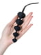 Набір анальних бус Beads Black, силікон, макс. діаметр 3,3см і 3,5 см | 6674044 | фото 3