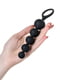 Набір анальних бус Beads Black, силікон, макс. діаметр 3,3см і 3,5 см | 6674044 | фото 4