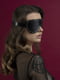 Маска на очі з заклепками Blindfold Mask, натуральна шкіра, чорна | 6674329 | фото 2
