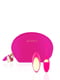 віброяйце Pulsy Playball Deep Pink з вібруючим пультом Д/У, косметичка-чохол | 6674585