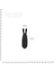 Вібропуля Pocket Vibe Rabbit Black зі стимулюючими вушками | 6674980 | фото 2