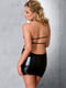 Чорна латексна сукня з відкритою спиною BELTIS DRESS black 4XL/5XL - | 6675013 | фото 2