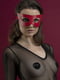 Маска на обличчя Mistery Mask натуральна шкіра, червона | 6675313 | фото 2