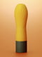 Вібратор ZEN Yuzucha з ніжною ребристою поверхнею жовтого кольору | 6675575 | фото 6