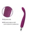 Тонкий вібратор точки G Вібратор Cici Violet, фіолетового кольору | 6675618 | фото 3