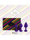 Набір силіконових анальних пробок - Bibi Butt Plug Set 3 pcs Purple | 6675673 | фото 4