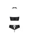 Комплект з екошкіри Nancy Bikini: бра та трусики з імітацією шнуровки | 6676046 | фото 6