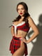Еротичний костюм Школярка (нова) XS-S: топ, спідниця | 6676074 | фото 3