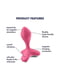 Анальна пробка із вібрацією Game Changer Pink (діаметр 3.5 см) | 6676389 | фото 4