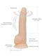 Фалоімітатор ADDICTION - Naked - 8" Rotating & Vibrating Dildo with Remote - Vanilla | 6676418 | фото 4