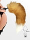 Силіконова анальна пробка з хвостом з натурального хутра Art Foxy fox | 6676478 | фото 5