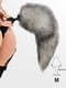 Силіконова анальна пробка Art of Sex M Artctic fox з хвостом | 6676479 | фото 4