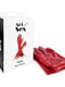 Глянсові вінілові рукавички Art of Sex - Lora, розмір S, колір Червоний | 6676775 | фото 2