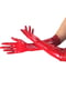 Глянсові вінілові рукавички Art of Sex - Lora, розмір М, колір Червоний | 6676777 | фото 3