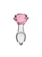 Скляна анальна пробка - Rosy- Luxurious Glass Anal Plug | 6676928
