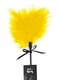 Лоскоталка зі шльопалкою Піка Art of Sex - Puff Peak, колір Жовтий | 6676962 | фото 3