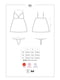 Еротична біла сукня Бебідолл 810-BAB-2 babydoll & thong white S/M | 6677128 | фото 7