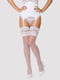 Еротичні панчохи 810-STO-2 stockings white  | 6677141