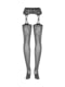 Еротичні панчохи із поясом Garter stockings S206 black  | 6677233 | фото 6