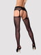 Еротичні панчохи із поясом Garter stockings S307 black | 6677237 | фото 2