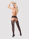 Еротичні панчохи із поясом Garter stockings S307 black  | 6677237 | фото 4