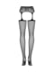 Еротичні панчохи з поясом Garter stockings S307 black | 6677238 | фото 6