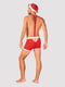 Еротичний костюм новорічний Mr Claus L/XL: труси-боксери на підтяжках, шапка | 6677262 | фото 4