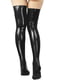 Сексуальні вінілові панчохи - Lora, розмір M, колір чорний | 6677303 | фото 3