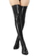 Сексуальні вінілові панчохи - Lora, розмір L, колір чорний | 6677304 | фото 2
