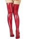 Сексуальні вінілові панчохи - Lora, розмір L, колір червоний | 6677305 | фото 2
