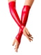Вінілові миттинки Art of Sex - Lora довгі, розмір S, колір червоний | 6677306 | фото 2