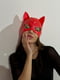 Лакована маска "Кішка"  червона | 6677811 | фото 3