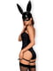 Еротичний костюм Bunny L/XL: боді, панчохи, чокер, маска з вушками | 6677924 | фото 2