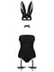 Еротичний костюм Bunny L/XL: боді, панчохи, чокер, маска з вушками | 6677924 | фото 3