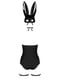 Еротичний костюм Bunny L/XL: боді, панчохи, чокер, маска з вушками | 6677924 | фото 4