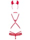 Еротичний костюм Evilia teddy red L/XL | 6677930 | фото 4