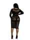Чорна прозора еротична сукня Plus Model 03 Black | 6678025 | фото 2