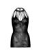 Ажурна чорна мереживна сукня-сітка Lace mini dress with cut-outs Black (one size) | 6678449 | фото 8