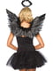 Крила чорного ангела Angel Accessory Kit Black, крила, німб | 6678634 | фото 2
