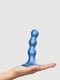 Насадка для страпону Dildo Plug Balls Blue Metallic S | 6678875 | фото 2