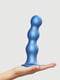 Насадка для страпону Dildo Plug Balls Blue Metallic XXL | 6678882 | фото 2