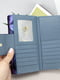 Кожаный кошелек синий с бабочками | 6679232 | фото 4