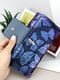 Кожаный кошелек синий с бабочками | 6679232 | фото 7
